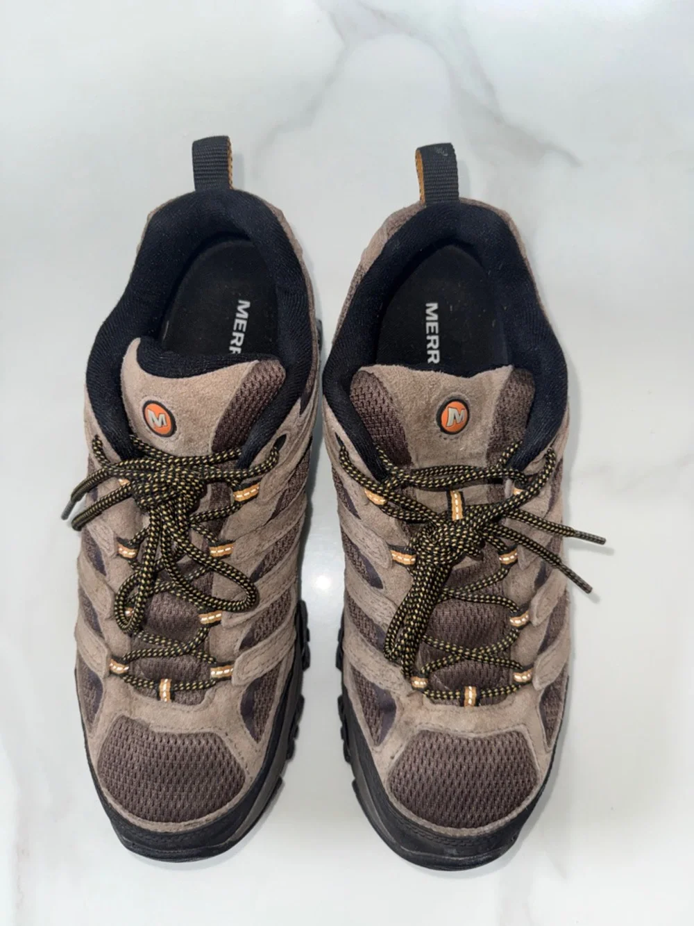 Merrell Men's Low-Cut Hiking Boots in Brown and Black